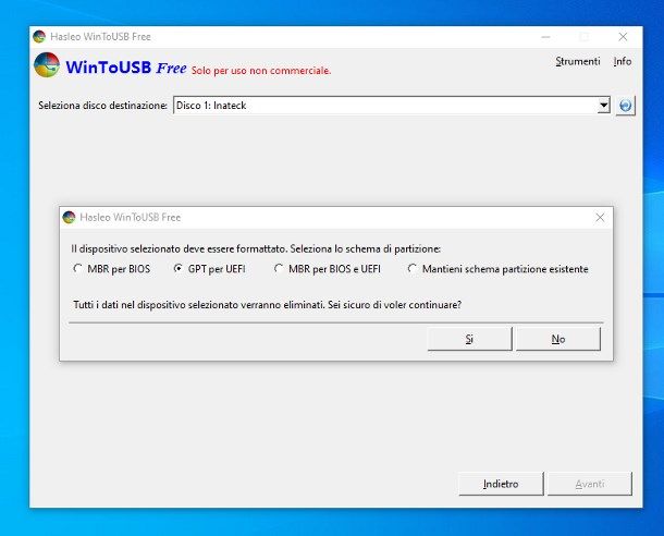 Come installare Windows 10 su SSD esterno