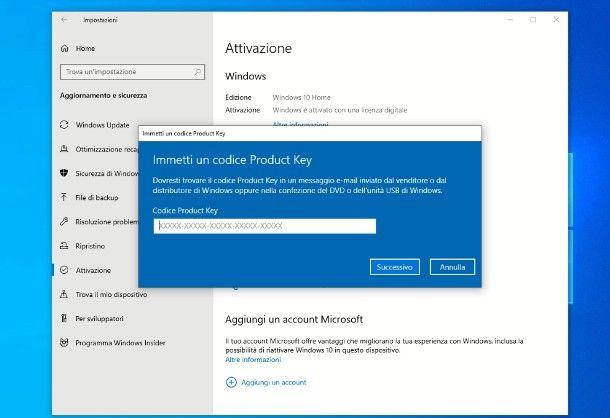 Come passare da Windows 10 Home a Pro