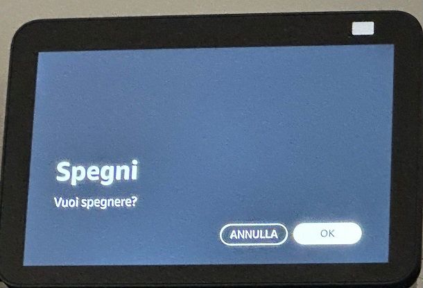 Come spegnere Alexa: Echo Show