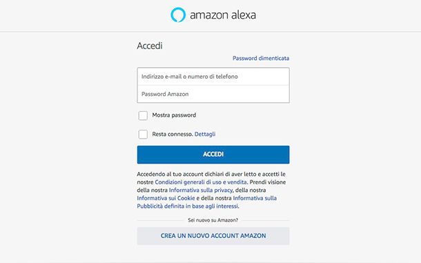 Come collegare Alexa al WiFi senza app