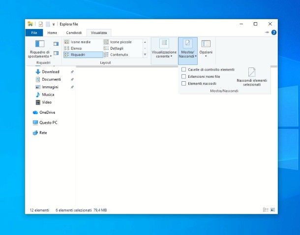 Come togliere icone dal desktop Windows 10