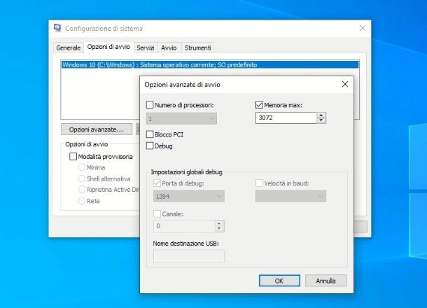 Come usare tutta la RAM Windows 10