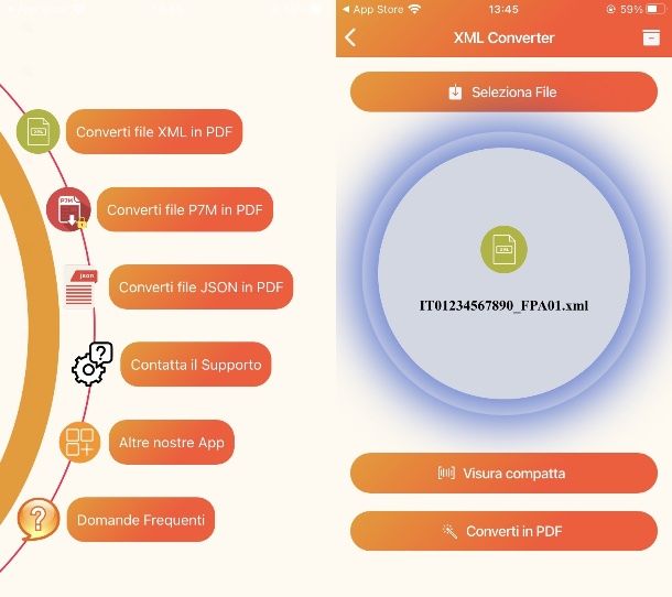 Come aprire file XML fattura elettronica iPhone