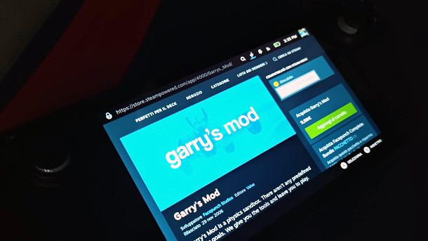 Come scaricare GMod su Steam Deck