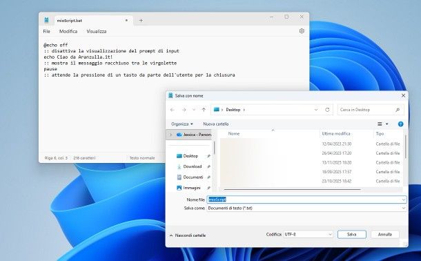 Come creare un file BAT