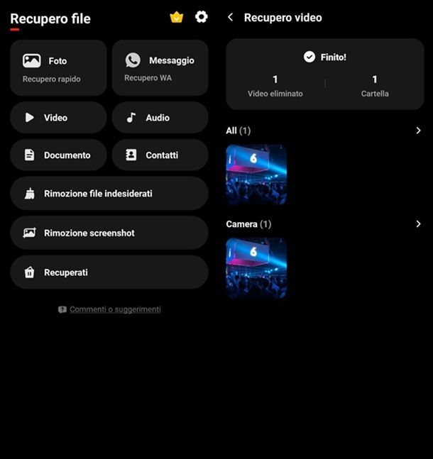 Come recuperare video WhatsApp Android
