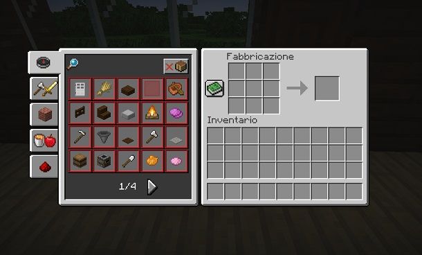 Banco da lavoro Minecraft