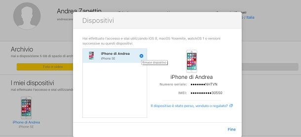 Come dissociare due iPhone da iCloud