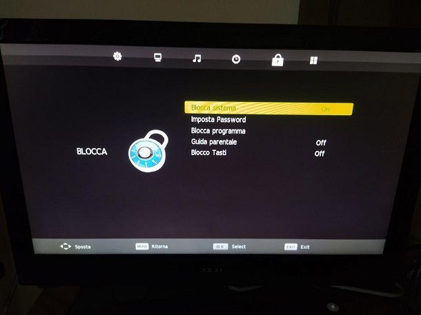 Come sbloccare sistema TV Akai
