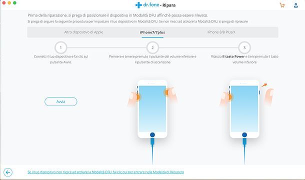 Ripristino iOS dr.fone