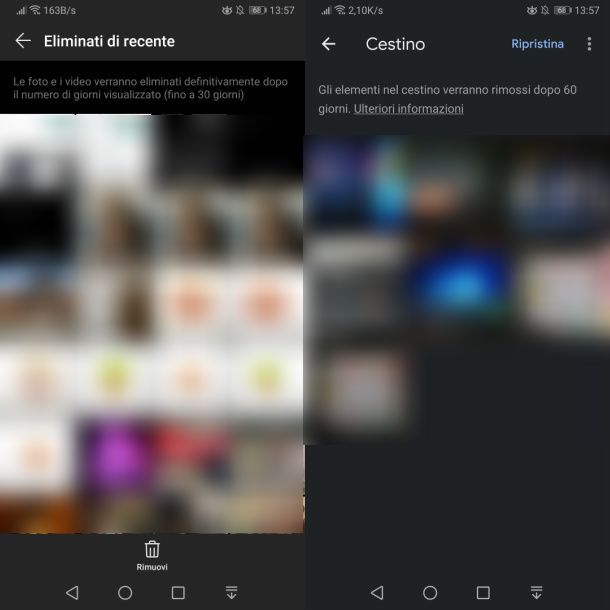 Recuperare screenshot Galleria Android