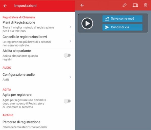 Registratore di chiamate Android