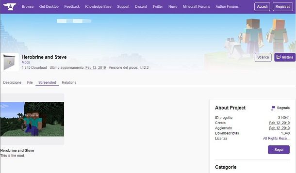 Scaricare la mod Herobrine su Minecraft