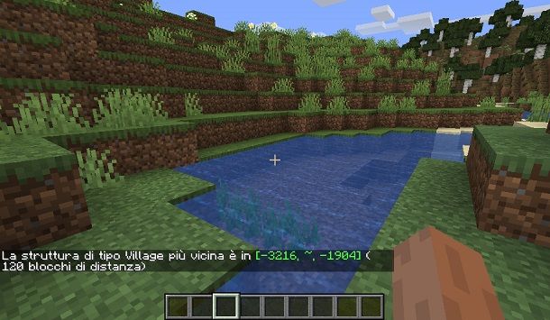 Trovare un villaggio in Minecraft con comandi