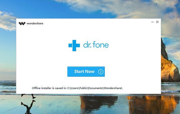 Installazione dr.fone su Windows