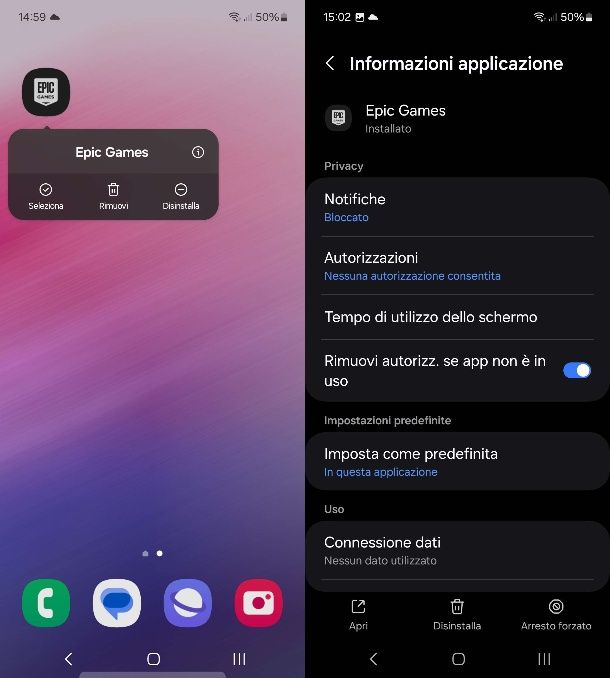Come disinstallare Epic Games Launcher su Android
