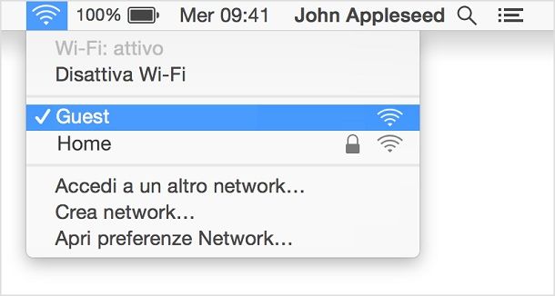 Come connettersi a una rete Wi-Fi pubblica - macOS