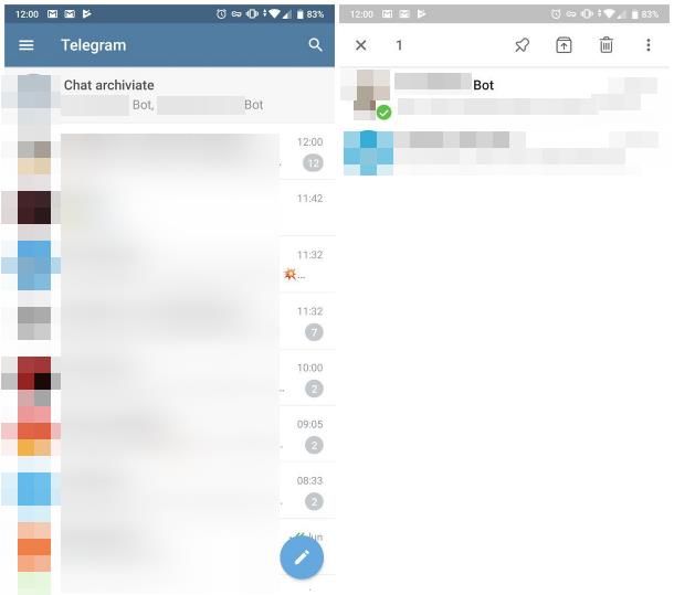 Come recuperare chat Telegram Android