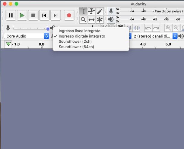 Come registrare con Audacity dal PC