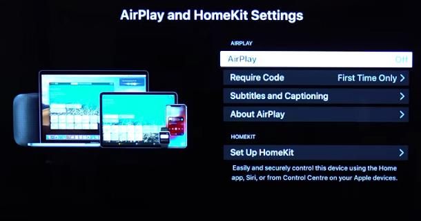 Come attivare AirPlay su Smart TV