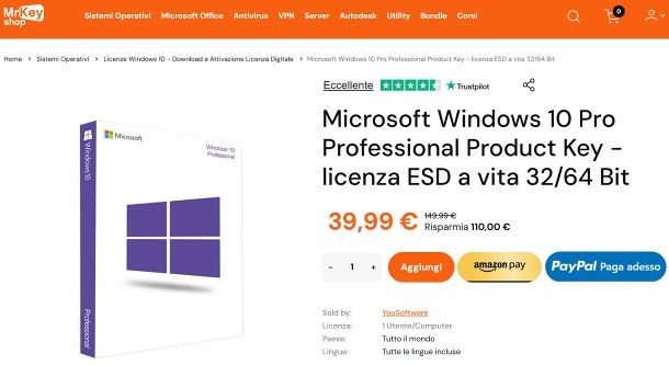 Come passare da Windows 10 Home a Pro