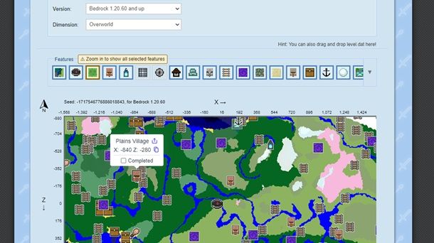Come trovare un villaggio su Minecraft senza comandi Bedrock