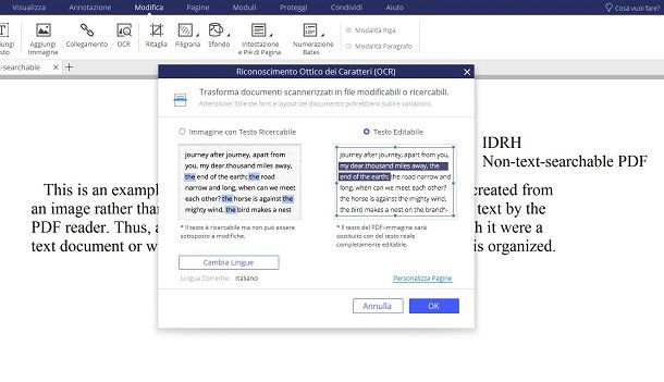 copiare testo da un PDF con PDFElement