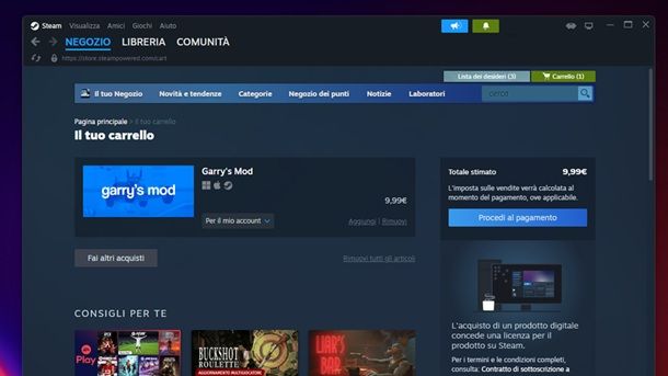 Acquistare GMod Steam PC Windows