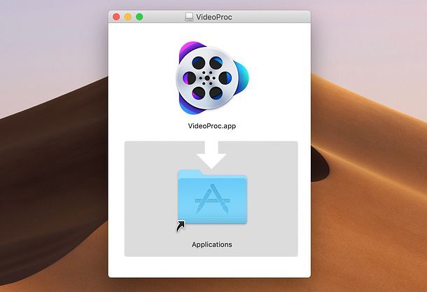 Installazione VideoProc su Mac