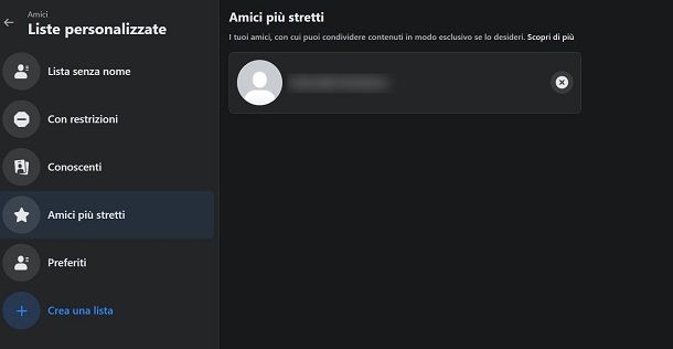 Come vedere gli amici più stretti su Facebook