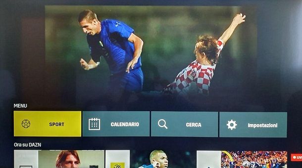 Come vedere DAZN in TV su console