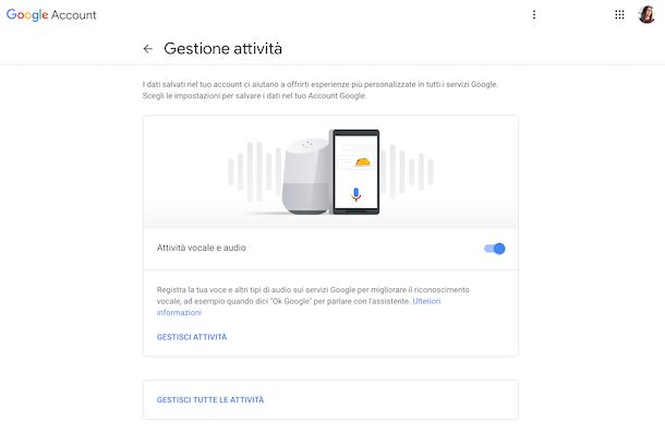 Cronologia ricerche vocali Google