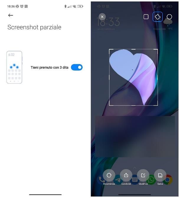 Come fare screenshot Xiaomi: gesture