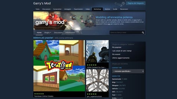 Come scaricare le mod su GMod