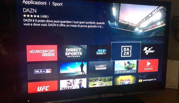 Come vedere DAZN in TV con Fire TV Stick