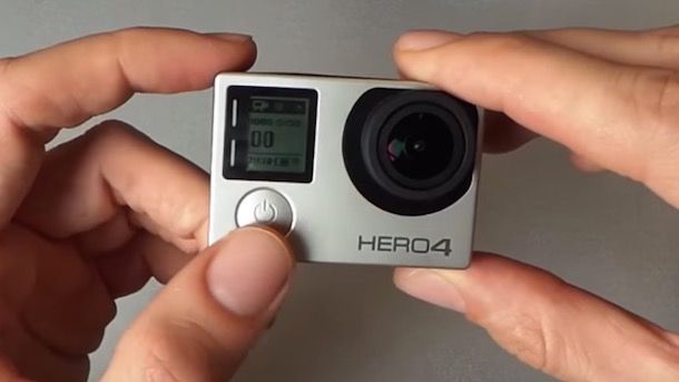 Come spegnere GoPro HERO4