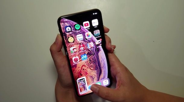 Fare screenshot su iPhone XS