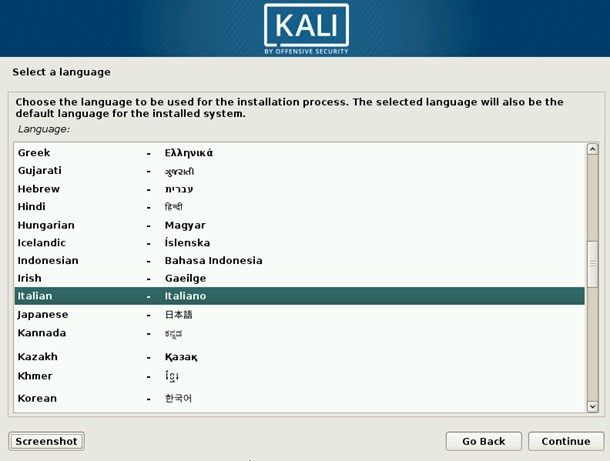 Come installare Kali Linux