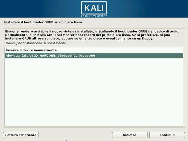 Come installare Kali Linux