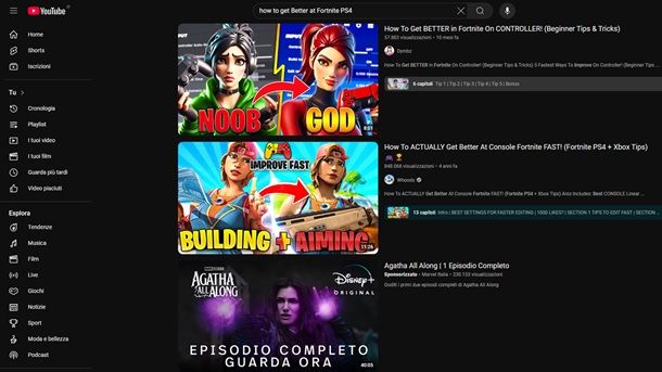 Imparare dai giocatori professionisti Fortnite