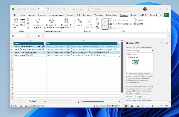 Come creare un file XML