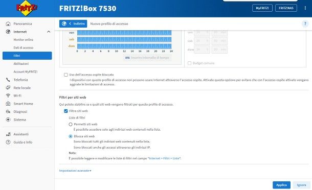 Come bloccare un sito dal router