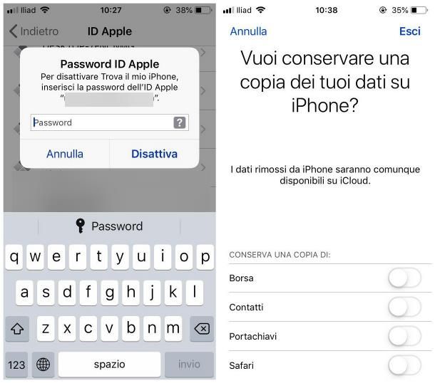 Account con autenticazione a due fattori