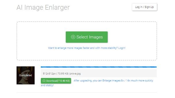 AI Image Enlarger Bigjpg download upscaling
