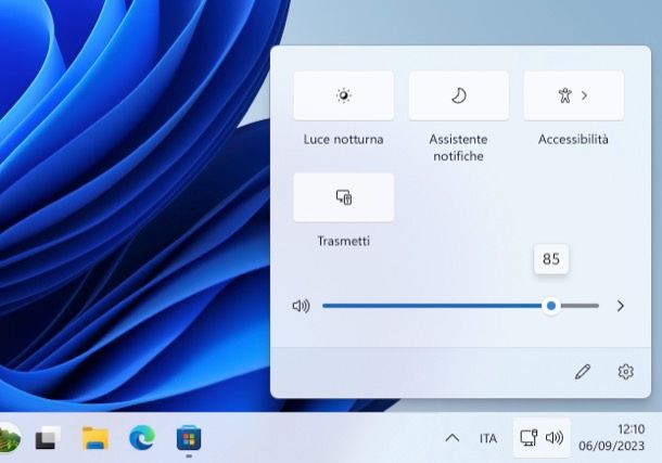 Come alzare il volume del PC Windows 11