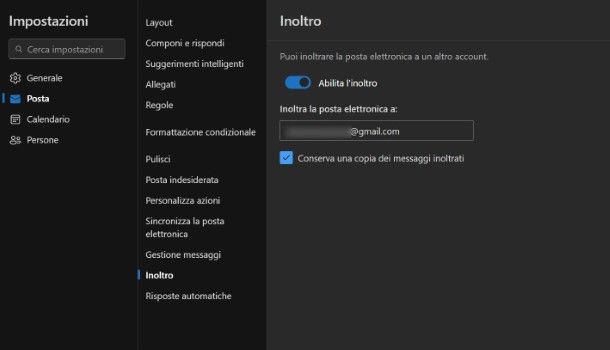 Come inoltrare email da Outlook a Gmail