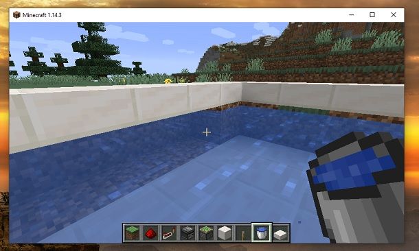 Amplia piscina Minecraft