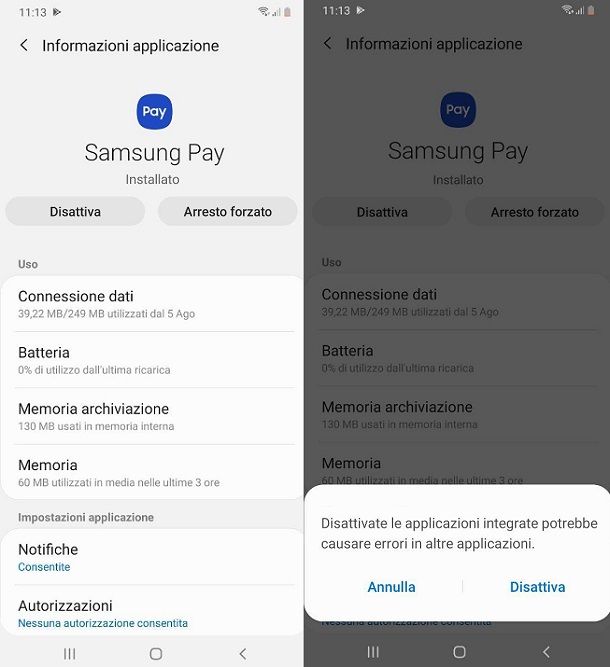 Come disattivare Samsung Pay