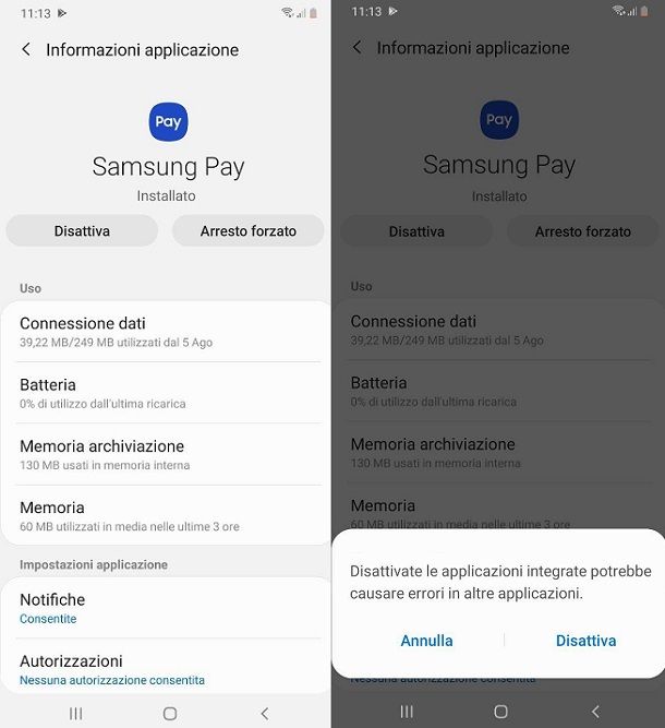 Come disattivare Samsung Pay
