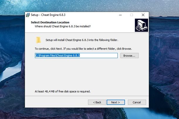 Installazione Cheat Engine Windows